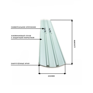 Гладилка канальная для жестких бетонов 1200мм. Серия Профи.