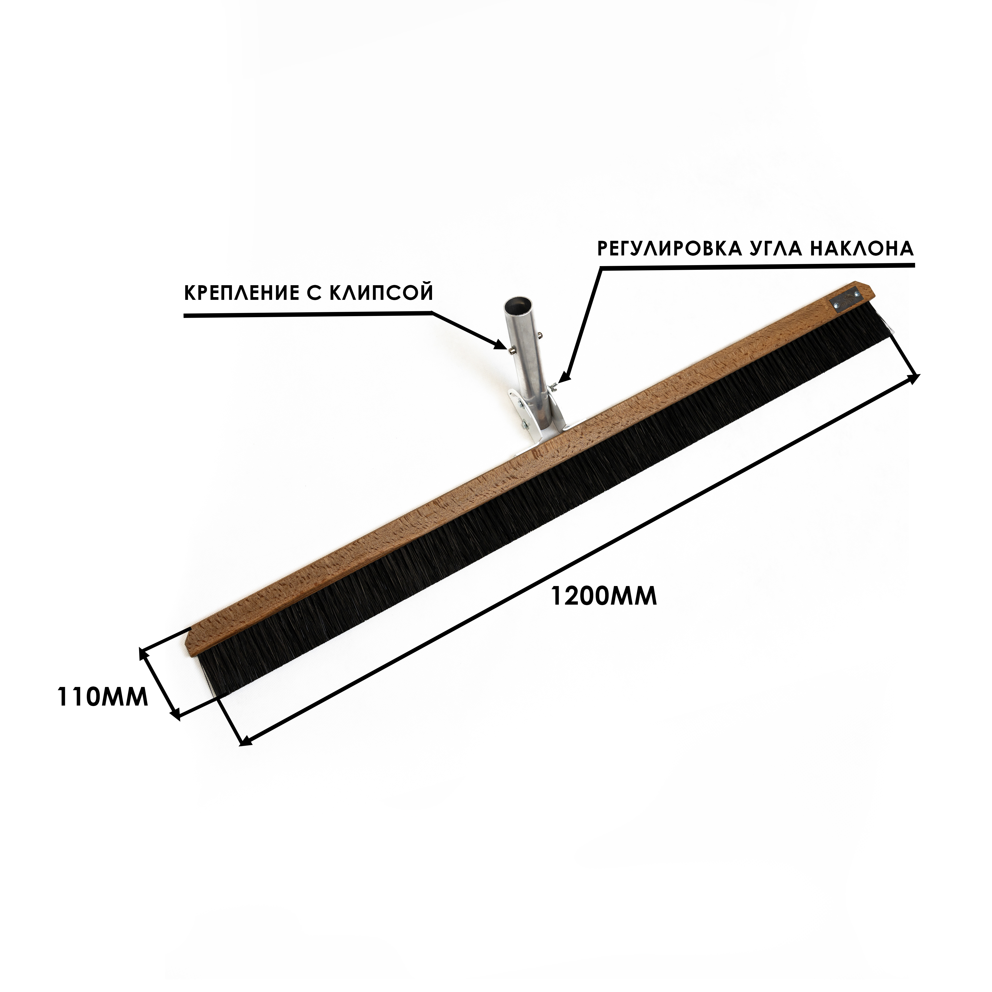 изображение к отзыву о товаре: Щетка для браширования под ручку комбинированная 1250 Серия Профи